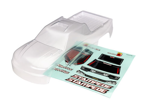 Traxxas 3751 Body Stampede Clear/Decals - Hobby City NZ (8814943437037)