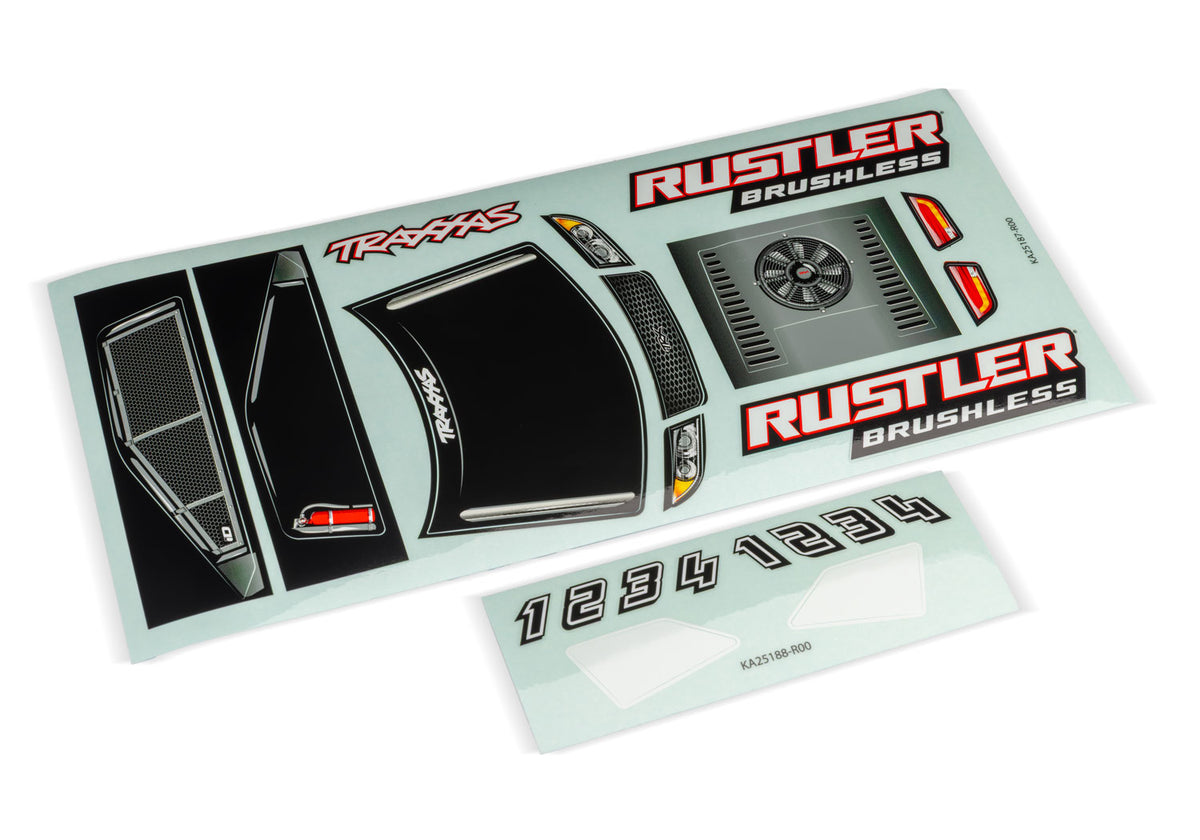 Traxxas Rustler RC Decal Sheet - 3781 - TRX3781