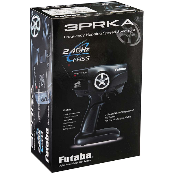Futaba 3PRKA 2.4GHz FHSS 3-Channel Radio System w/R203GF Receiver - Hobby City NZ