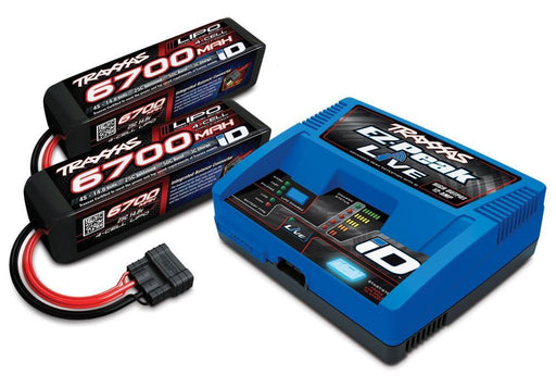 Traxxas 2993 - 2 x 4s Battery/Charger Completer Pack (8362982015213)