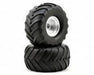 Traxxas 3665 - Satin Chrome Wheels Terra Groove Dual Profile Tires (769059487793)