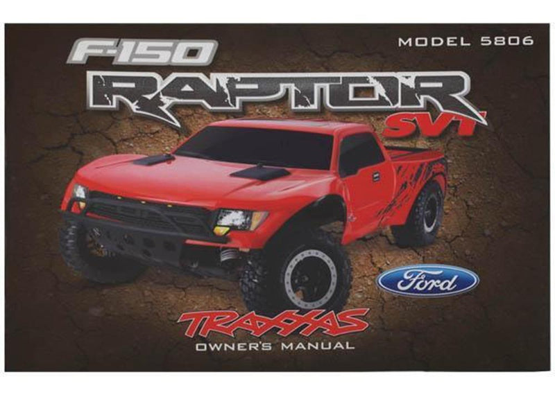 Traxxas 5897 - Owner'S Manual Ford Raptor (model 5806)