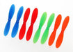 zTraxxas 6226 - Rotor Blade Set Red (2) Blue (2) Green (2) Orange (2) (769111949361)