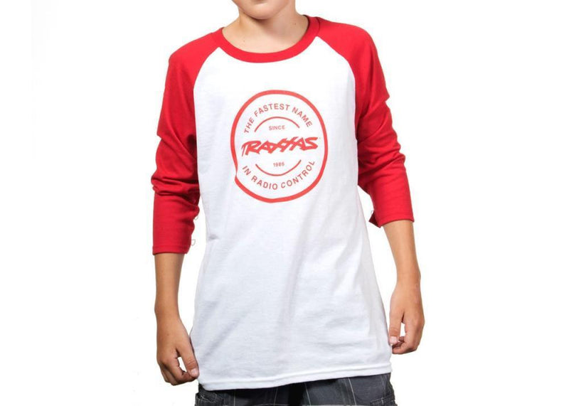 zTraxxas 1396-Xl - Token Raglan Youth Red/White