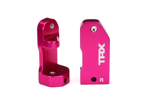 Traxxas 3632P - Caster blocks 30-degree pink-anodized 6061-T6 aluminum (left & right)/ suspension screw pin (2) - Hobby City NZ