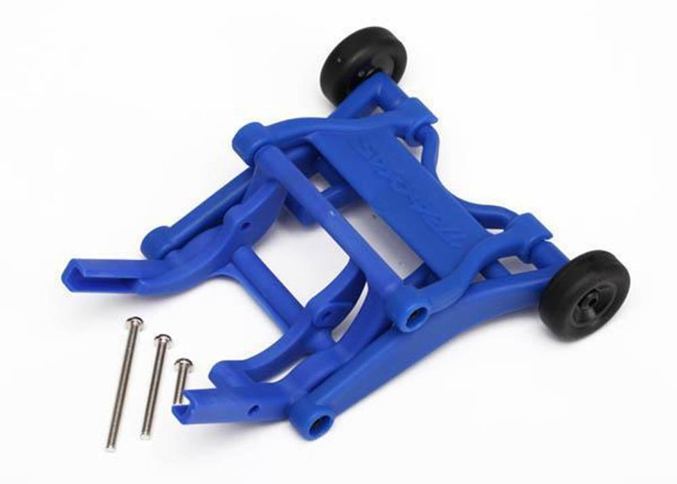 Traxxas 3678X - Wheelie Bar Assembled (Blue) (Fits Slash Stampede Rustler Bandit Series)