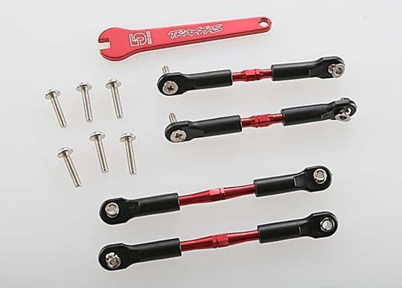Traxxas 3741X - Turnbuckles and Camber links Aluminum (Red-Anodized) - Hobby City NZ