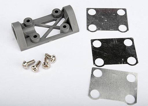 zTraxxas 4827A - Bearing Block Front (Supports Front Shaft) (Grey) (769158807601)