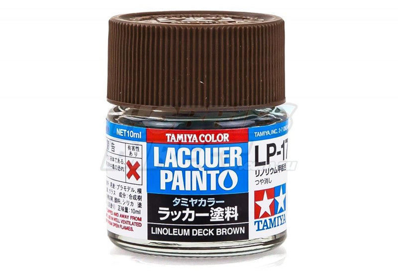 Tamiya 82117 LP-17 Linoleum Deck Brown Lacquer Paint 10ml