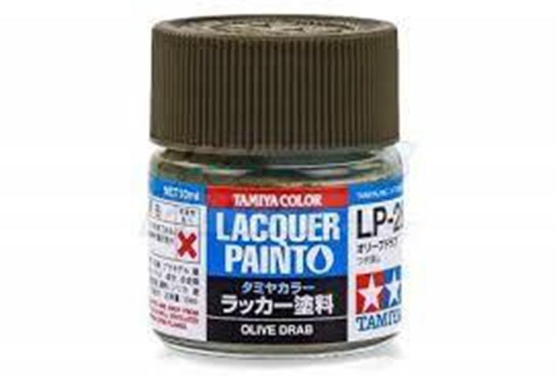 Tamiya 82128 LP-28 Olive Drab Lacquer Paint 10ml