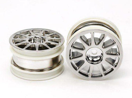 Tamiya 54824 M CHASSIS 11 SPOKE CHROME WHEEL - Hobby City NZ