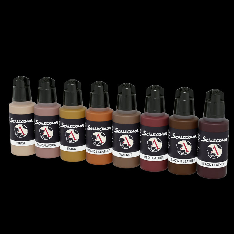Scale 75 SSE-004 Scalecolor Wood and Leather Paint Set