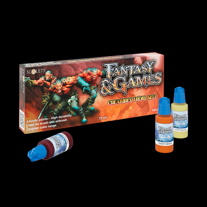Scale 75 SSE-014 Fantasy Colours Creatures From Hell Paint Set