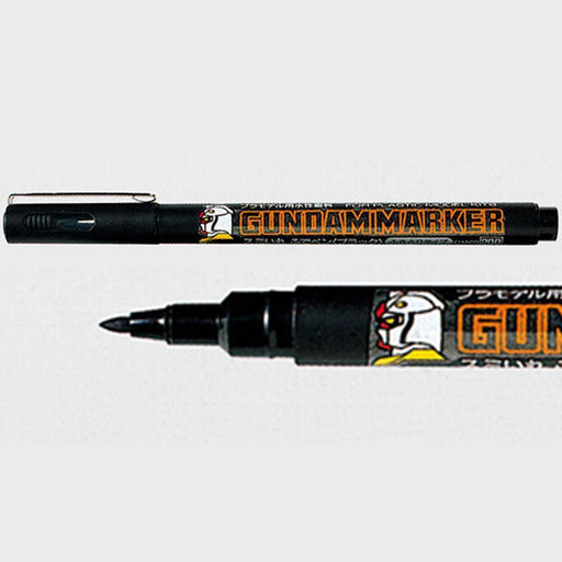 Gunze GM20 Gundam Marker Brush Type Black - Hobby City NZ