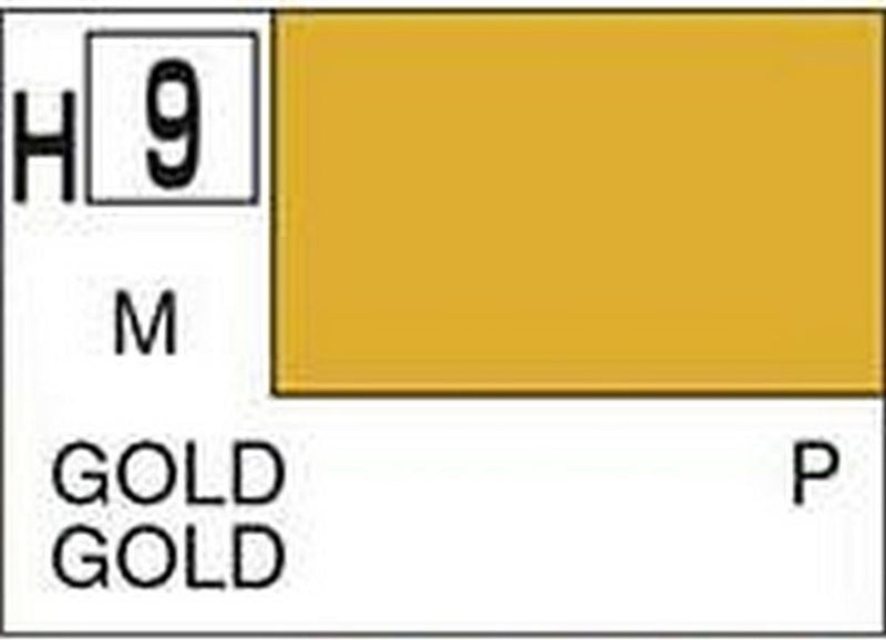 Gunze H009 Mr. Hobby Aqueous Metallic/Gloss Gold