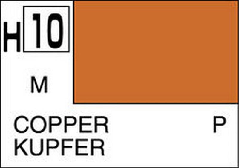 Gunze H010 Mr. Hobby Aqueous Metallic/Gloss Copper - Hobby City NZ