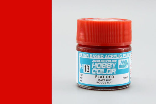 Gunze H013 Mr. Hobby Aqueous Flat Red (7536540287213)