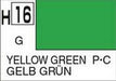 Gunze H016 Mr. Hobby Aqueous Semi-Gloss Yellow-Green (7650652651757)
