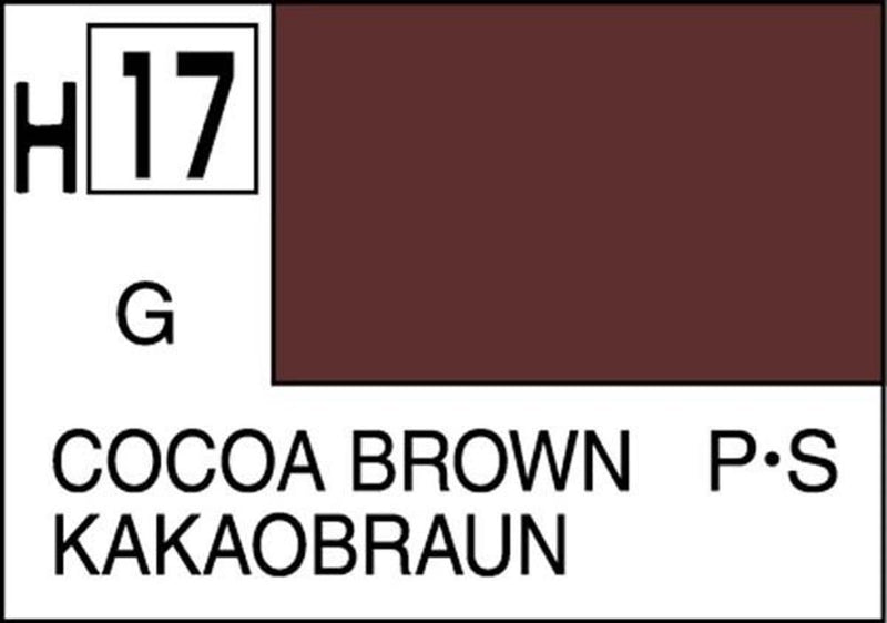Gunze H017 Mr. Hobby Aqueous Gloss Cocoa Brown ( Hull Red )