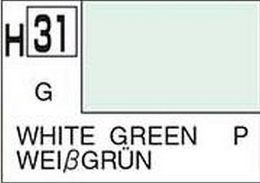 Gunze H031 Mr. Hobby Aqueous Gloss White Green (7650653929709)