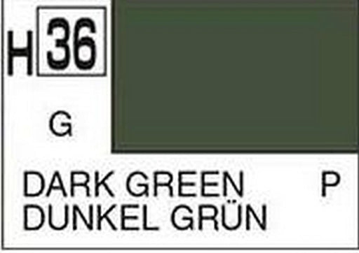 Gunze H036 Mr. Hobby Aqueous Gloss Dark Green (7650654453997)
