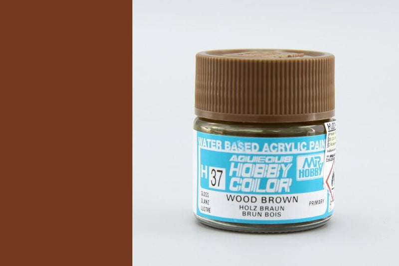Gunze H037 Mr. Hobby Aqueous Gloss Wood Brown