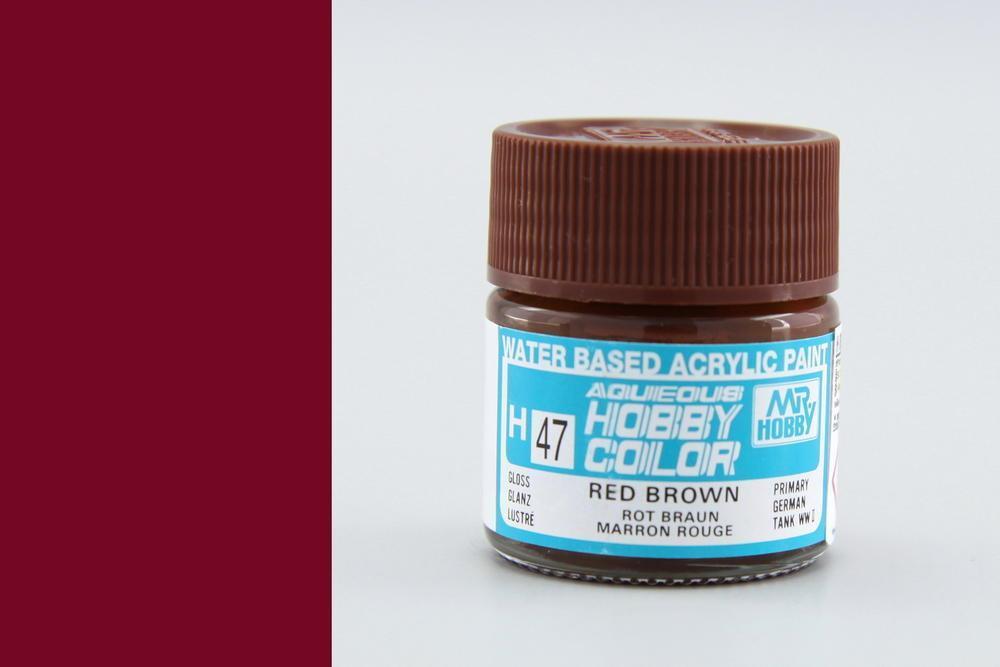 Gunze H047 Mr. Hobby Aqueous Gloss Red Brown