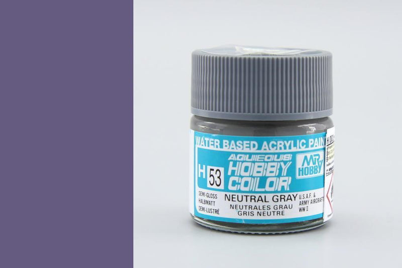 Gunze H053 Mr. Hobby Aqueous Semi-Gloss Neutral Grey