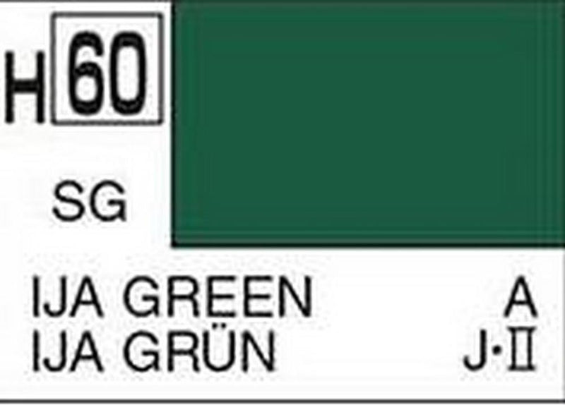 Gunze H060 Mr. Hobby Aqueous Semi-Gloss IJA Green