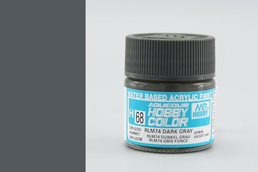 Gunze H068 Mr. Hobby Aqueous Semi-Gloss RLM Dark Grey (7650657009901)