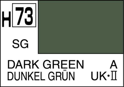 Gunze H073 Mr. Hobby Aqueous Semi-Gloss Dark Green (7650657304813)