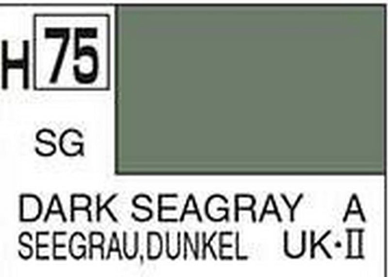 Gunze H075 Mr. Hobby Aqueous Semi-Gloss Dark Sea Grey