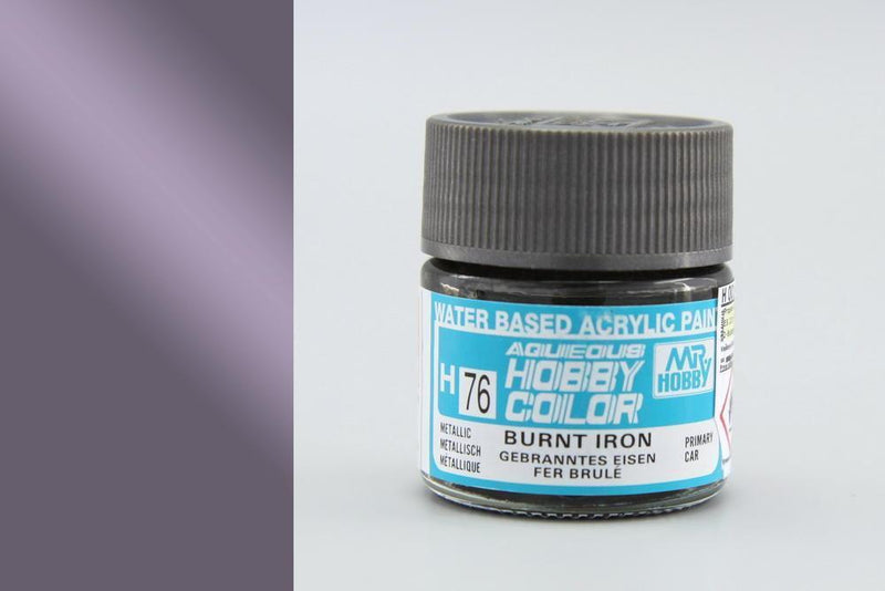 Gunze H076 Mr. Hobby Aqueous Metallic/Flat Burnt Iron