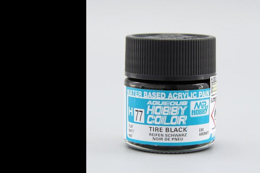 Gunze H077 Mr. Hobby Aqueous Flat Tyre Black (7637265842413)