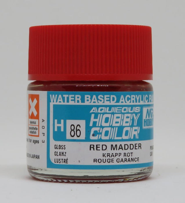 Gunze H086 Mr. Hobby Aqueous Gloss Red Madder (7637266563309)