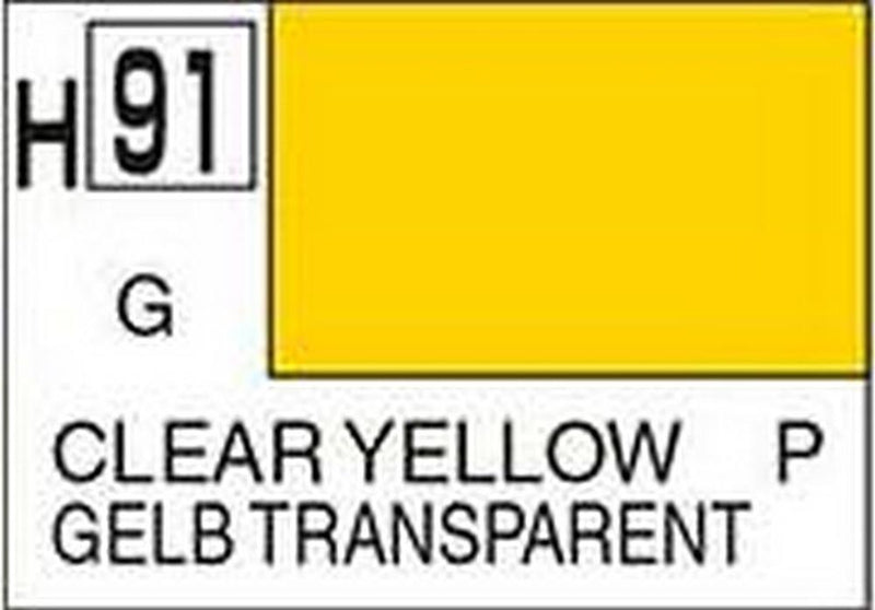 Gunze H091 Mr. Hobby Aqueous Gloss Clear Yellow