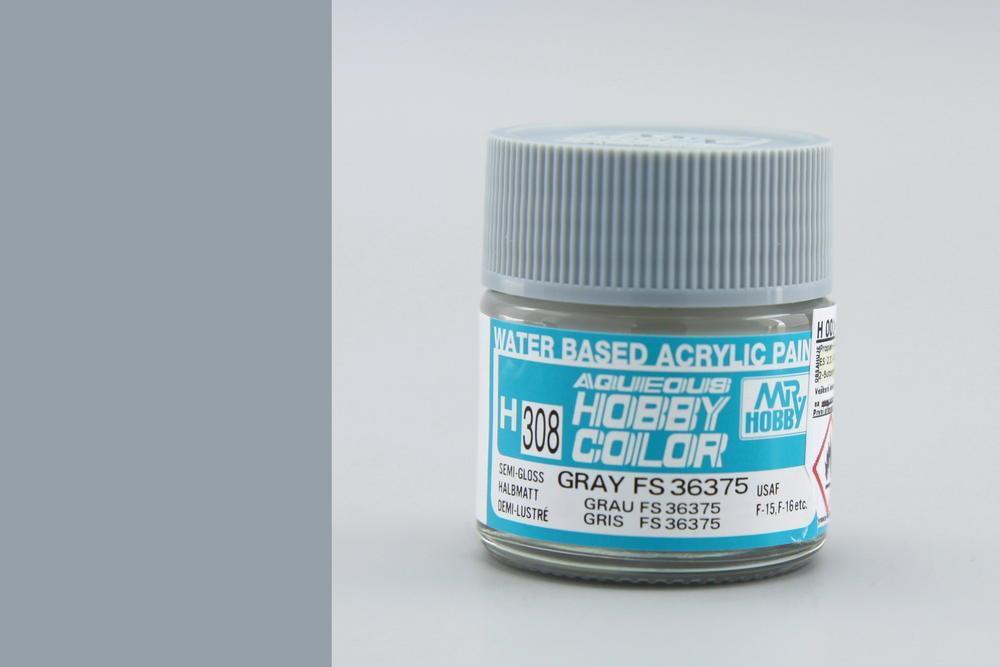 Gunze H308 Mr. Hobby Aqueous Semi-Gloss Grey FS 36375 (7757021544685)