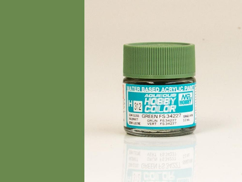 Gunze H312 Mr. Hobby Aqueous Semi-Gloss Green FS 34227