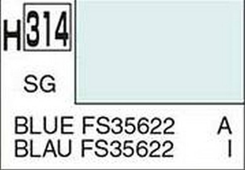 Gunze H314 Mr. Hobby Aqueous Semi-Gloss Blue Fs 35622