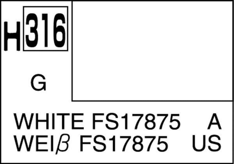 Gunze H316 Mr. Hobby Aqueous Gloss White FS 17875