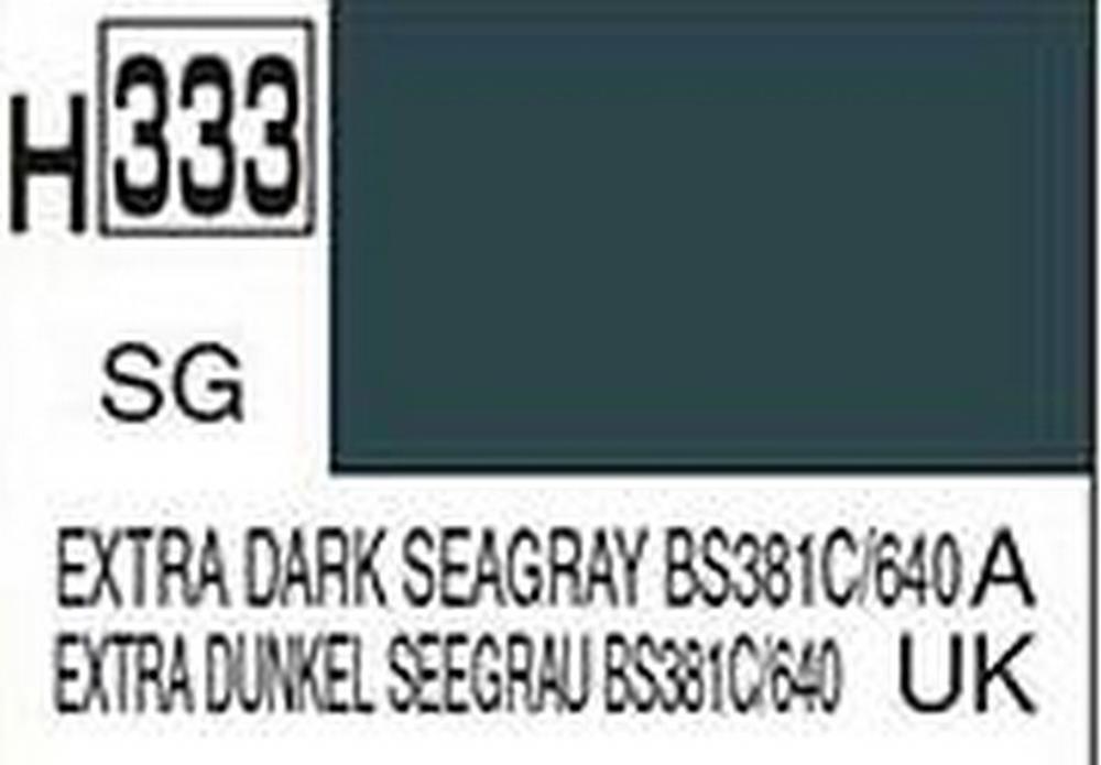 Gunze H333 Mr. Hobby Aqueous Semi-Gloss ExDark Sea Grey (7603044745453)