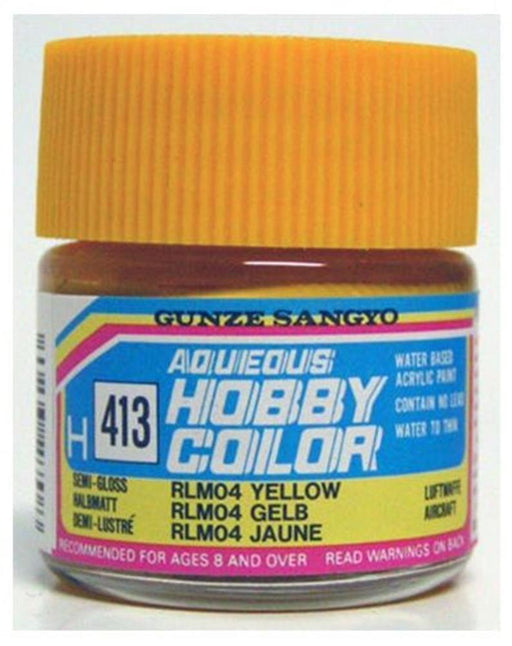 Gunze H413 Mr. Hobby Aqueous RLM 04 Yellow - Hobby City NZ