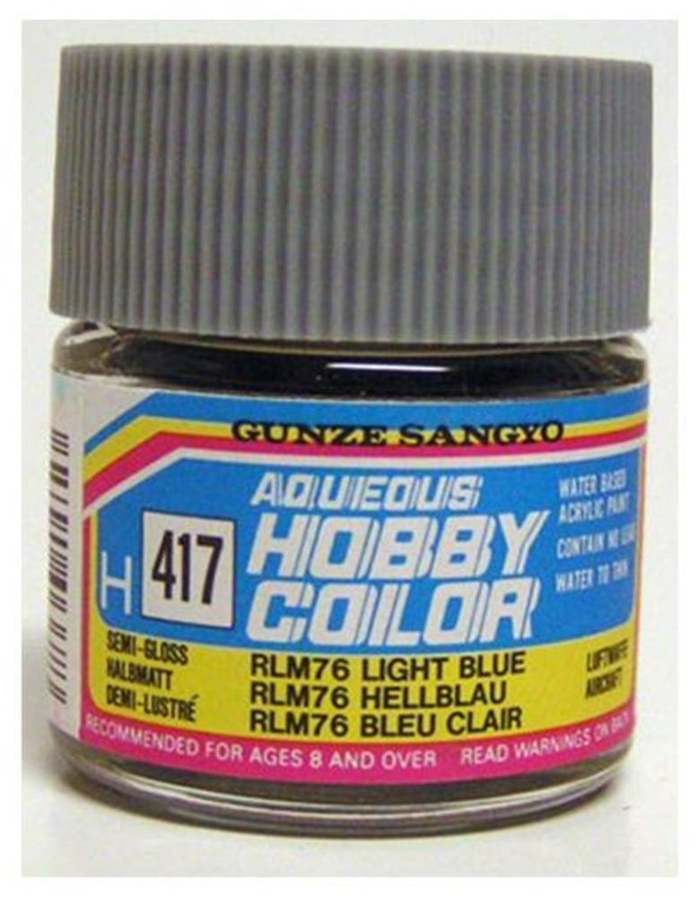 Gunze H417 Mr. Hobby Aqueous RLM 76 Light Blue - Hobby City NZ