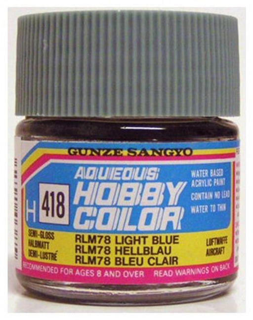 Gunze H418 Mr. Hobby Aqueous RLM 78 Light Blue (7603045794029)