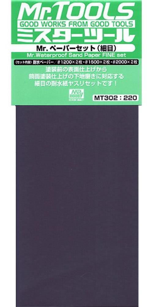 Gunze MT302 Mr. Waterproof Sandpaper Fine Asst