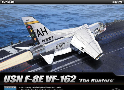 Academy 12521 1/72 USN F-8E VF-162 "THE HUNTERS" - Hobby City NZ (7521361264877)