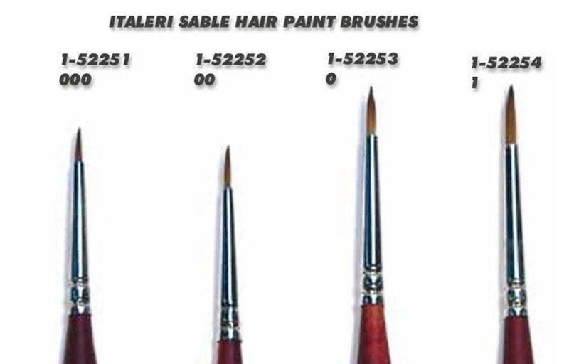 Italeri 52253 SABLE HAIR PAINT BRUSH 0 - Hobby City NZ