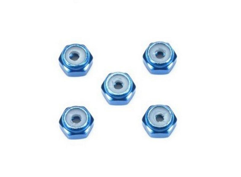 Tamiya 15500 2mm Alu. Lock Nut Blue*5 - Hobby City NZ (7927185932525)