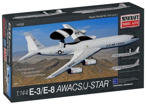 Minicraft Model Kits 14703 1/144 E-8 AWACS/Joint Star (2 decal options) (8144079782125)