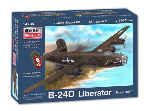 Minicraft Model Kits 14735 1/144 B-24D Liberator USAAF 8th AIr Force (2 decal options) (8324640899309)